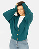 kardigany damskie Kardigan Wool Me Tender Morski 100% Wełna Merino 1