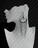 kolczyki - inne Mega duże kolczyki z łańcuszkami i kolcami 2