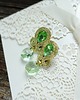 kolczyki soutache Złote  kolczyki ślubne soutache 2
