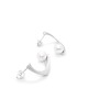kolczyki srebrne PEARL / satin silver earrings with white pearl 4