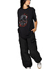 t-shirt damskie Koszulka loose fit UNDERWORLD Skull in fire 2
