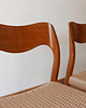 krzesła Komplet 2 krzeseł Moller 71 Teak, Duńskie, Plecione, Po renowacji 1