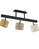 plafony Drewniana lampa sufitowa do salonu z fornirowymi kloszami  HOLLYWOOD ECO 6