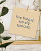 plakaty Mały plakat z hasłem, nie biegaj bo się spocisz 3