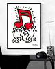 plakaty PLAKAT dekoracyjny pop art  muzyka Keith Haring grafika 2