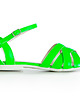 sandały i klapki damskie SANDAŁKI SKÓRA NATURALNA-MODEL 370-ZIEL. NEON 1