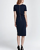 sukienki midi damskie Sukienka z zamkiem na plecach s83 - granat 1