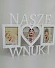 ramki na zdjęcia Multirama ramka na zdjęcia z napisem Nasze Wnuki 3 zdjęcia serce dzień Babci 1
