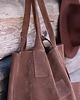 torby na ramię TORBA SHOPPER BRĄZ CIGARO WELUr 4