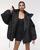 kurtki damskie Kurtka bomber hoodie oversize black 4
