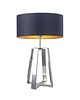 lampy stołowe Czarna lampa stołowa do sypialni w stylu glamour THOR GOLD 1