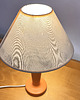 lampy stołowe Lampa stołowa z abażurowym kloszem BEA04, Lamperr, Polska lata 90. 2