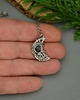 wisiory Wisiorek księżyc niebieski labradoryt wire wrapping 3