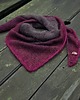 szale damskie Burgund w chmurach / puchata 3