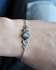 bransoletki wire wrapping Srebrna bransoletka Fazy Księżyca LABRADORYT 4
