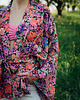bluzki kimonowe damskie Kimono Purple Flower SHORT 7