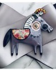 broszki Brosza  z Koniem w stylu Pop Art NEW 3