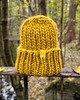 czapki damskie Wełniana czapka zimowa WOOLY miodowa 4