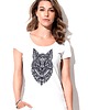 t-shirt damskie Koszulka organiczna z nadrukiem  Etniczny lis 1