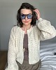kardigany damskie Ażurowy kardigan She is a Lady ( off white) 2