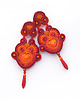 kolczyki soutache Lato w kolorze czerwonym 3