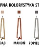 lampy podłogowe Drewniana lampa stojąca do salonu w stylu skandynawskim BALI GOLD 7