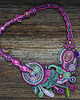 kolie Naszyjnik soutache Ogród pełen barw 1