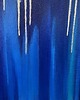 obrazy Granatowy obraz abstrakcyjny ze złotem "Enchanted IV" 60x90 cm 3