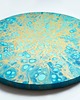 obrazy Okrągły obraz "Serce Oceanu" średnica 40 cm acrylic pouring 4