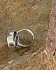 pierścionki srebrne Pierścionek z krzemieniem pasiastym  - ręcznie wykonany 2