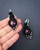 kolczyki soutache Ronja 7 - kolczyki z sutaszu, srebro. 2