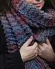 szale damskie MAXCOLOR duży szal handmade " jesienne jezioro " 1