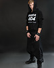 t-shirt damskie Czarny longsleeve z kapturem i nadrukiem ERROR 404 3