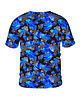 t-shirty męskie Męski T-shirt DR.CROW Blue Leaves 1