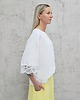 bluzki - inne Bawełniana bluzka oversize rękaw koronka 3