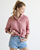 koszule damskie  Lniana koszula 100% len DUSTY PINK 1