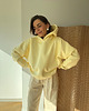 bluza z kapturem damska Bluza Soho butter yellow z kapturem 4