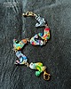 bransoletki - inne Urocza bransoletka boho z cudnymi kolorowymi emaliowanymi ptaszkami handmade 2