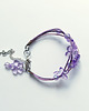 bransoletki na sznurku Bransoletka - Fioletowe motyle - sznureczki 1