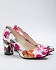 czółenka damskie RĘCZNIE ROBIONE CZÓŁENKA ZAPATO 042 RÓŻ KWIATY 1