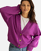 kardigany damskie Kardigan Wool Me Tender Purpura 100% Wełna Merino 1