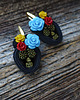 kolczyki soutache Sugar Skull -  kolczyki soutache 2