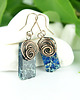 kolczyki wire wrapping Jaspis lazurowe wybrzeże kolczyki wire wrapping 5