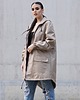 kurtki damskie Kurtka / płaszcz typu parka mocca ciemny beż 4