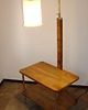 lampy podłogowe Lampa podłogowa Art Deco z lat 50. z forniru orzechowego i kloszem ze szkła 7