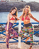 legginsy Boho Flowery Stripe Leggings 8