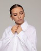 koszule damskie  Lniana koszula oversize z długim rękawem Ecru 2