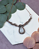 kolie Miedziany naszyjnik wire wrapping z kamieniem księżycowym #506 2