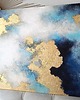 obrazy ŚWIETLISTY HORYZONT - obraz abstrakcyjny z fakturą i złoceniami 100x70 cm 2