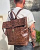 plecaki Plecak skórzany brązowy Tanvi vintage ciekawy kształt 3